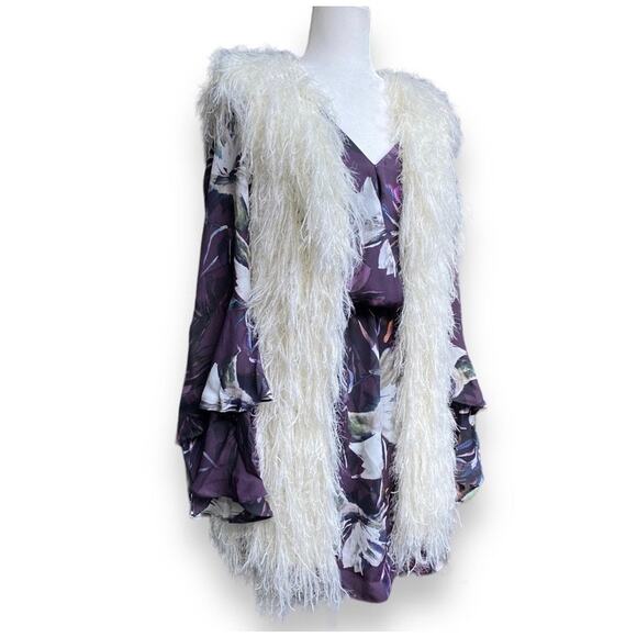 BCBGMaxarzia Faux Fur Sweater Vest
Sz XS/S Ivory White Boho Retro 70s Long Line - Picture 10 of 12